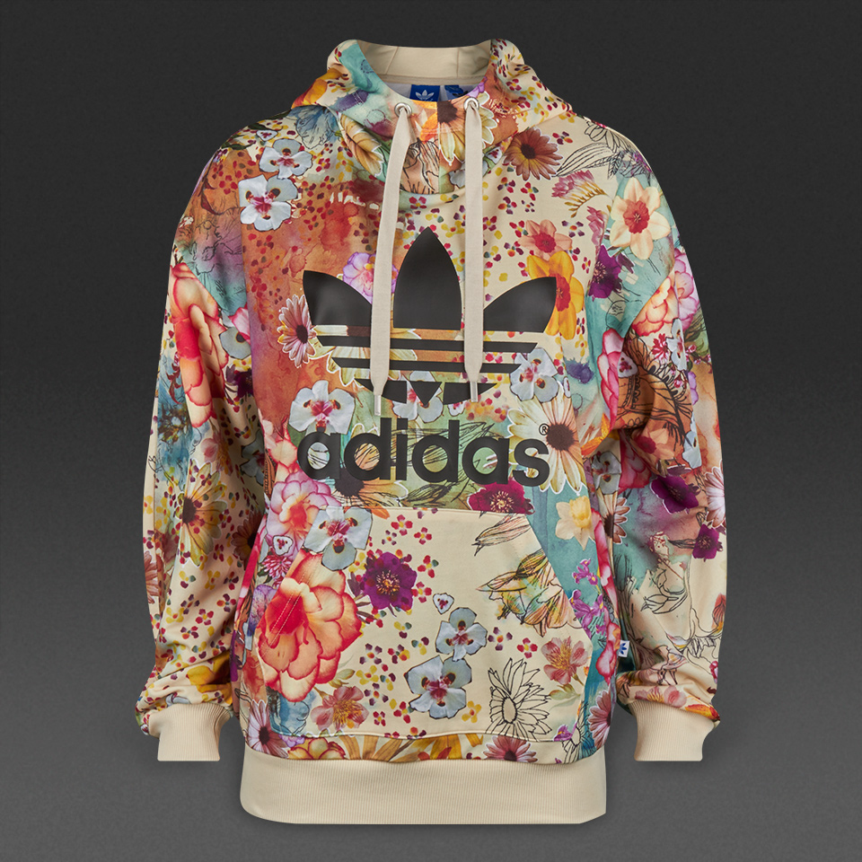 Adidas Originals Confete Trefoil Hoodie Multicolor for Women